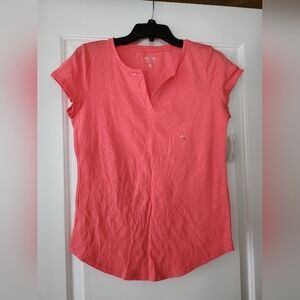 NY&C Small Pink and Yellow Short-sleeve Women Tops